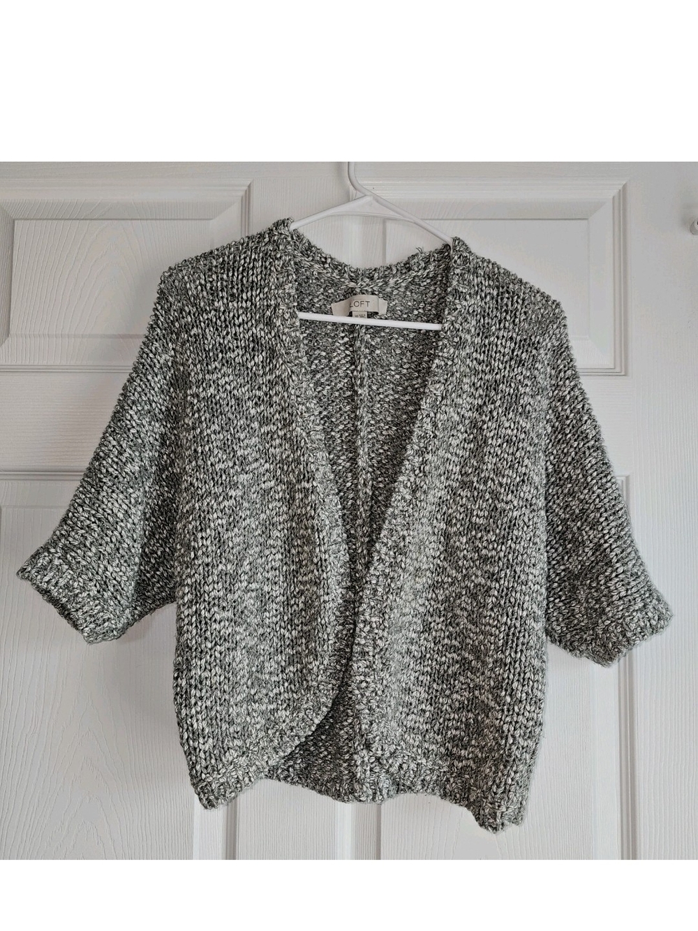 Ann Taylor LOFT Sweater Chunky Knit Shrug Bolero Womens XS Cozy Boho Chic